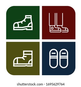 lace icon set. Collection of Shoe, Sneaker, Snow boots, Sneakers icons