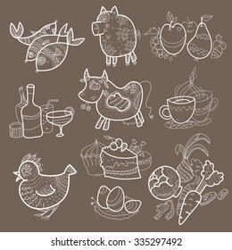 lace illustration for bar, restaurant or cafe