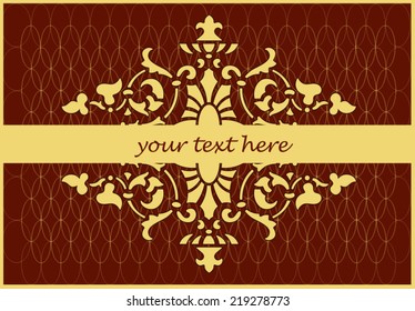 Lace Invitation Card - vector drawings you can edit and change colors 