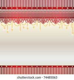 lace and jewelry background