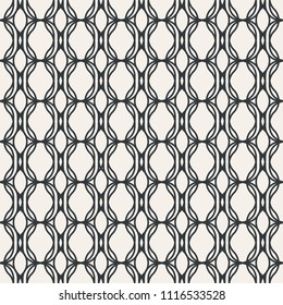 Lace line seamless abstract pattern monochrome or two colors vector
