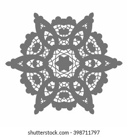 Lace Mandala - Vector Circle Ornament, Design Element