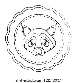 lace masculine wolf animal icon