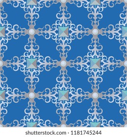 Lace. Lace Mesh. Ornate pattern. Seamless texture. Victorian style. Vector graphics. Seamless lace pattern