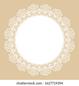 lace napkin with floral patterns