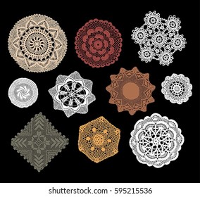 lace napkins set