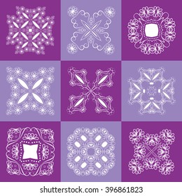 Lace napkins. Vector collection.
