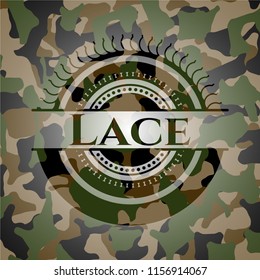 Lace on camo pattern