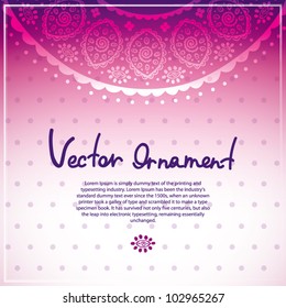 Lace ornament background