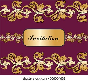 Lace ornament background. Vector