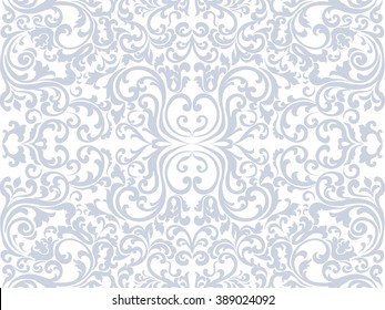 Lace ornament pattern. Blue Arctic Ice color. Vector