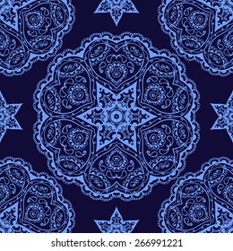 lace ornament, seamless pattern, vector image