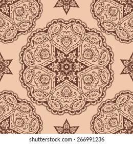 lace ornament, seamless pattern, vector image