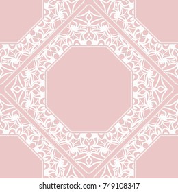 lace ornament. seamless vector pattern. pastel color.