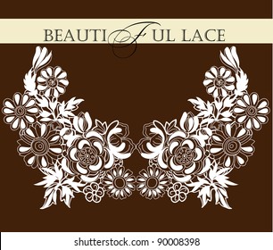  lace ornament vector