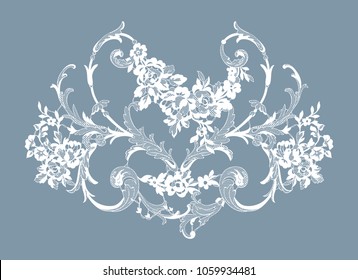 lace ornate element. vector illustration