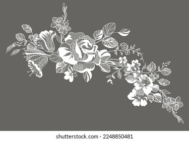 lace ornate element. vector illustration