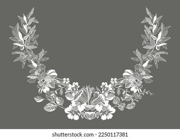 lace ornate element. vector illustration