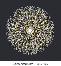 lace pattern abstract illustration beige and brown on a black background vector retro vintage romance