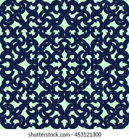 Lace pattern in art deco style, abstract geometric background