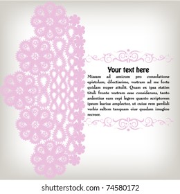 Lace pattern background