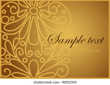 Lace pattern background. Vector.