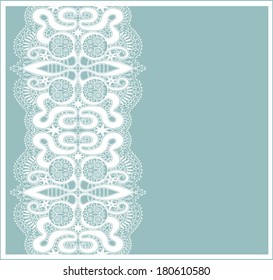 Lace pattern, butterfly abstract decoration, hand drawn sketch, retro floral and geometric ornament, lacy frame border texture, isolated design elements 