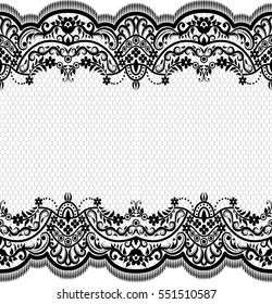 Set Seamless Borders Pattern Mehndi Henna Stock Vector (Royalty Free ...