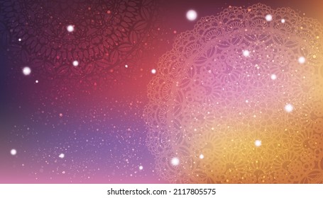 Lace pattern and gradient background