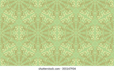 Lace pattern with hand drawn ornament