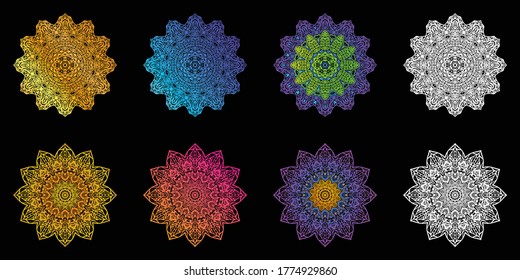 patrón de encaje o mandala para embellecer tu diseño
