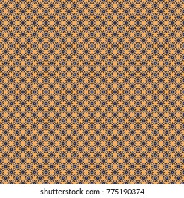 Lace pattern with tribal geometric pattern cards. Vector sketch for boho, authentic design. Seamless pattern template with ethnic ornate and abstract mandala in orange, gray and blue colors.