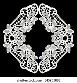 Lace pattern in vector