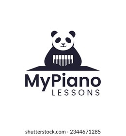 Lace and piano combination logo character. It is very suitable for music course logos or the like.