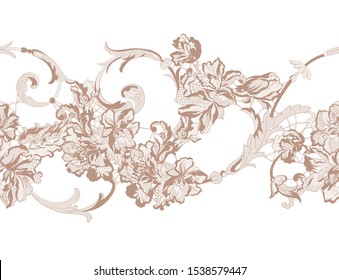 lace ribbon, decorative seamless pattern