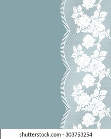 lace ribbon white