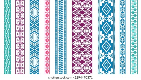 Lace ribbons vector collection. Fashion textile edge ornaments isolated. Lacework strip edging. Slavic ethnic patterns. Cotton dress trim ornaments. Ornate tapes. Craft elements.