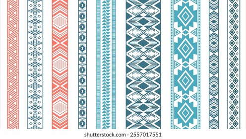 Lace ribbons vector collection. Seamless vertical edge ornaments isolated. Lace stripes. Ukrainian folk patterns. Bridal dress apparel frills. Ornate tapes. Craft elements.