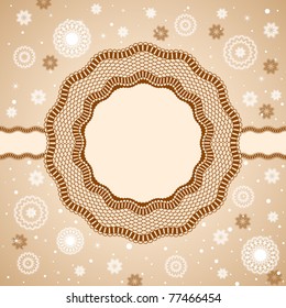 Lace, rosettes, snowflakes.