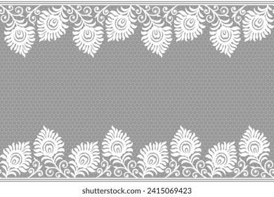 Lace fondo sin fisuras Geometric étnico ikat oriental sin fisuras patrón tradicional Diseño para fondo, alfombra, papel pintado, ropa, envoltura, Batik,tela,Estilo de bordado de ilustración vectorial.
