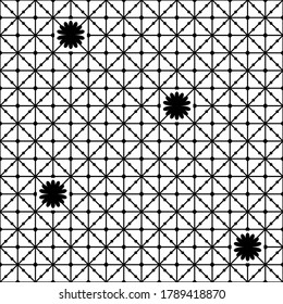 Lace. Seamless black pattern on a white background. Decoration for your design, lingerie and jewelry. Vector illustration for web design or print.