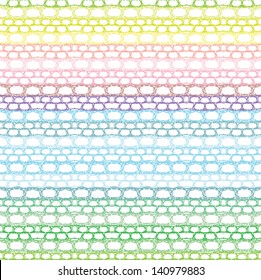 Lace Seamless Crochet Pattern. Vector Background.