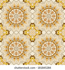 Lace seamless ethnic pattern