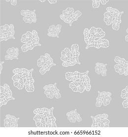 Lace seamless hand drawn vector pattern. Abstract floral motifs, paper, textile, fabric, wrapper, wallpaper. Hand drawn. Vector illustration.