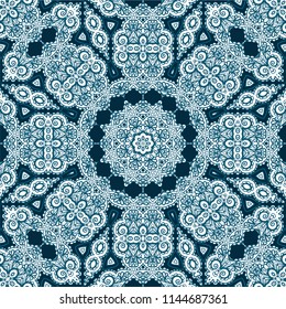 Lace seamless ornamental vector texture