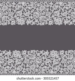 Lace Seamless Pattern. Card.