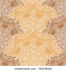 Lace seamless Pattern with circle details