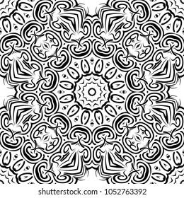 Lace seamless pattern. floral ornament. Creative Vector illustration. for design invitation, background, wallpaper
