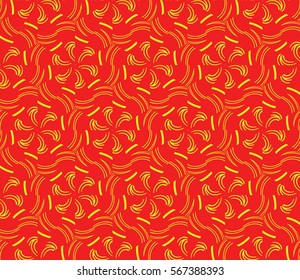 Lace seamless pattern with floral ornament. Creative Vector illustration. for design invitation, background, wallpaper