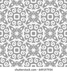Lace seamless pattern with floral ornament. Creative Vector illustration. for design invitation, background, wallpaper